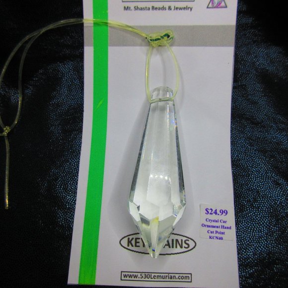 Faceted Glass Chandlier Drop - Picture 1 of 3